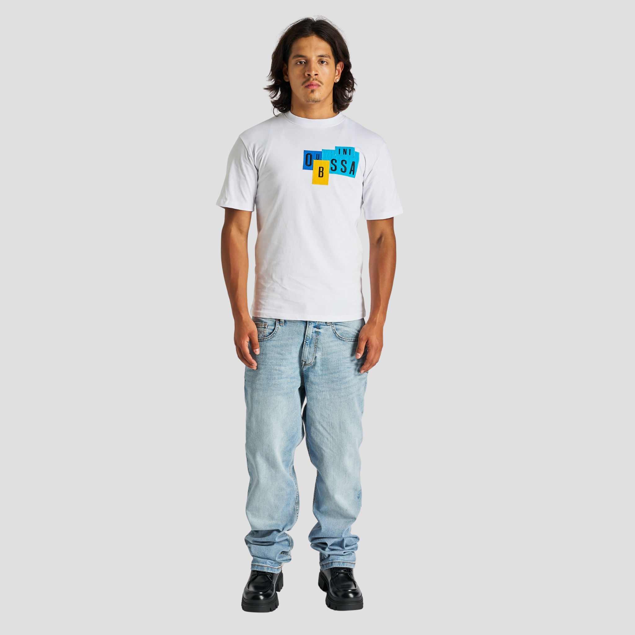 Layered Patch Style T-Shirt