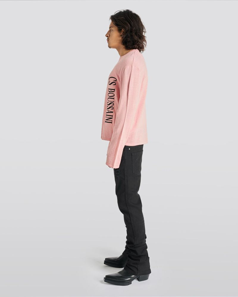 Wool Sweater with Delicate Logo Stitch
